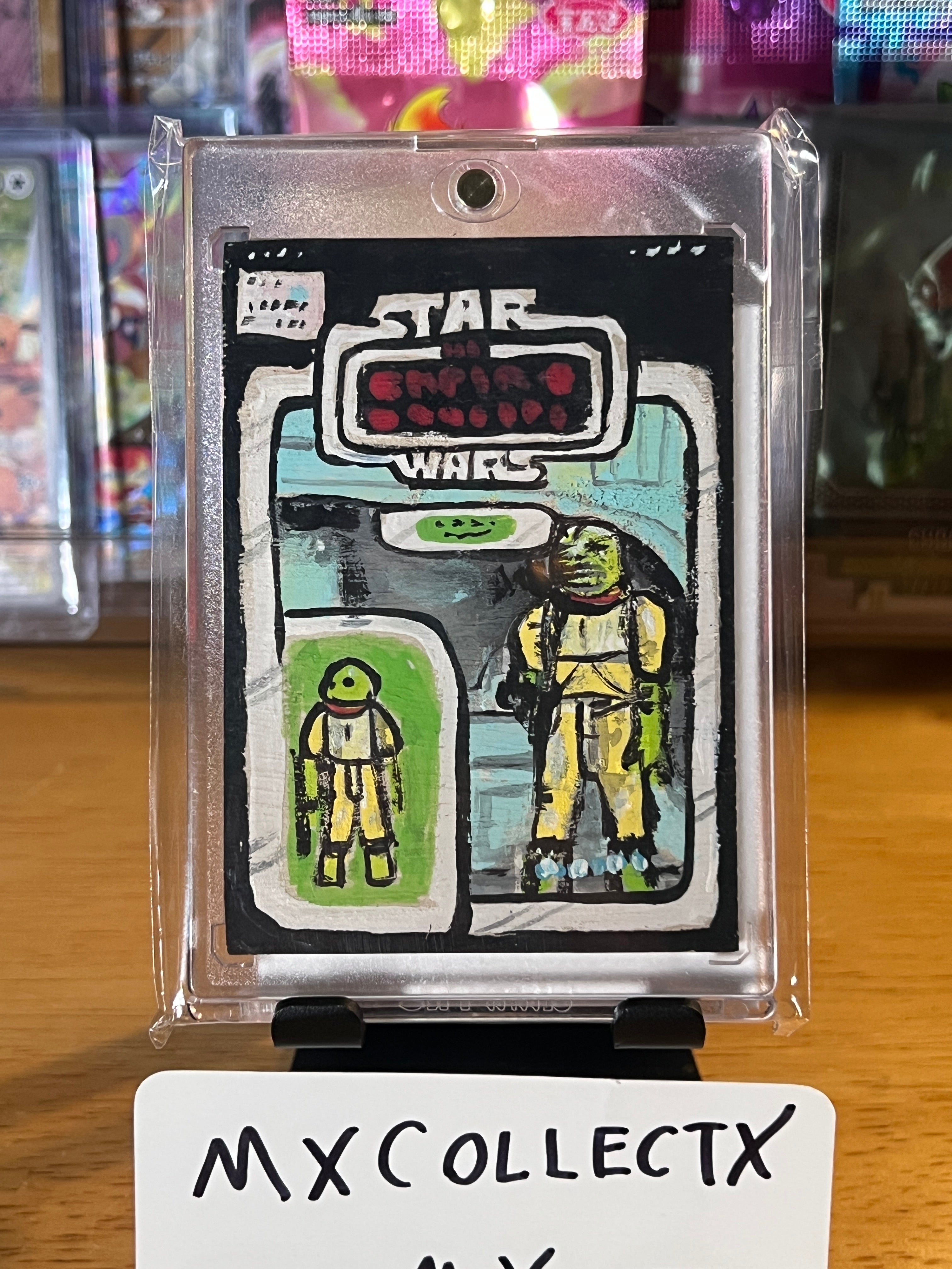 Bossk - John Soukup PSC - Star Wars Wood Sketch Card 1/1