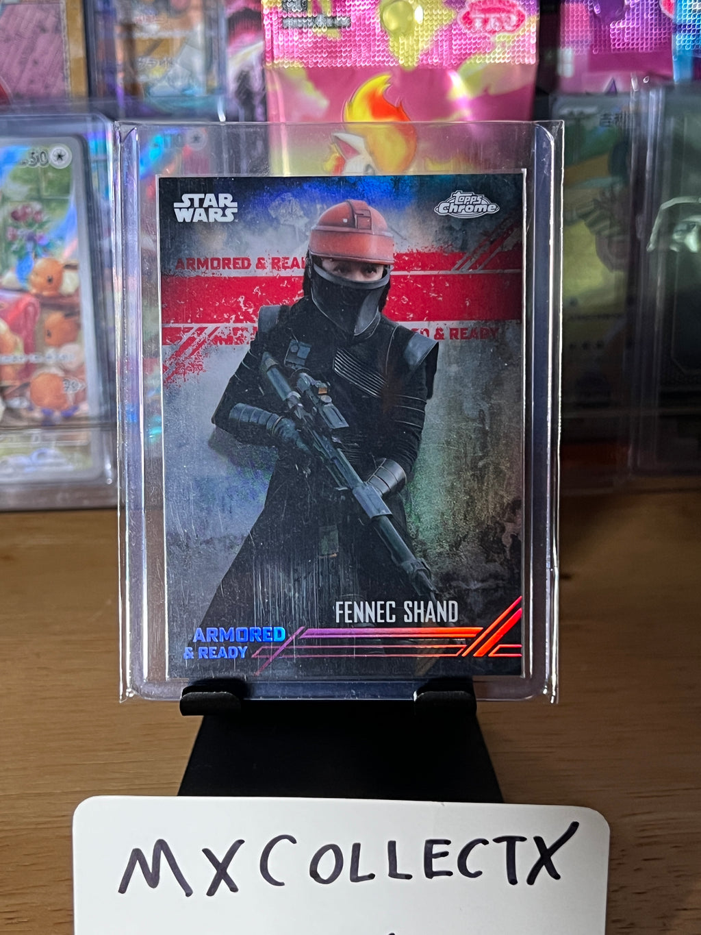 Fennec Shand, Armored & Ready - Alpha 1/5 - #AR-10 - 2022 Topps Chrome Star Wars