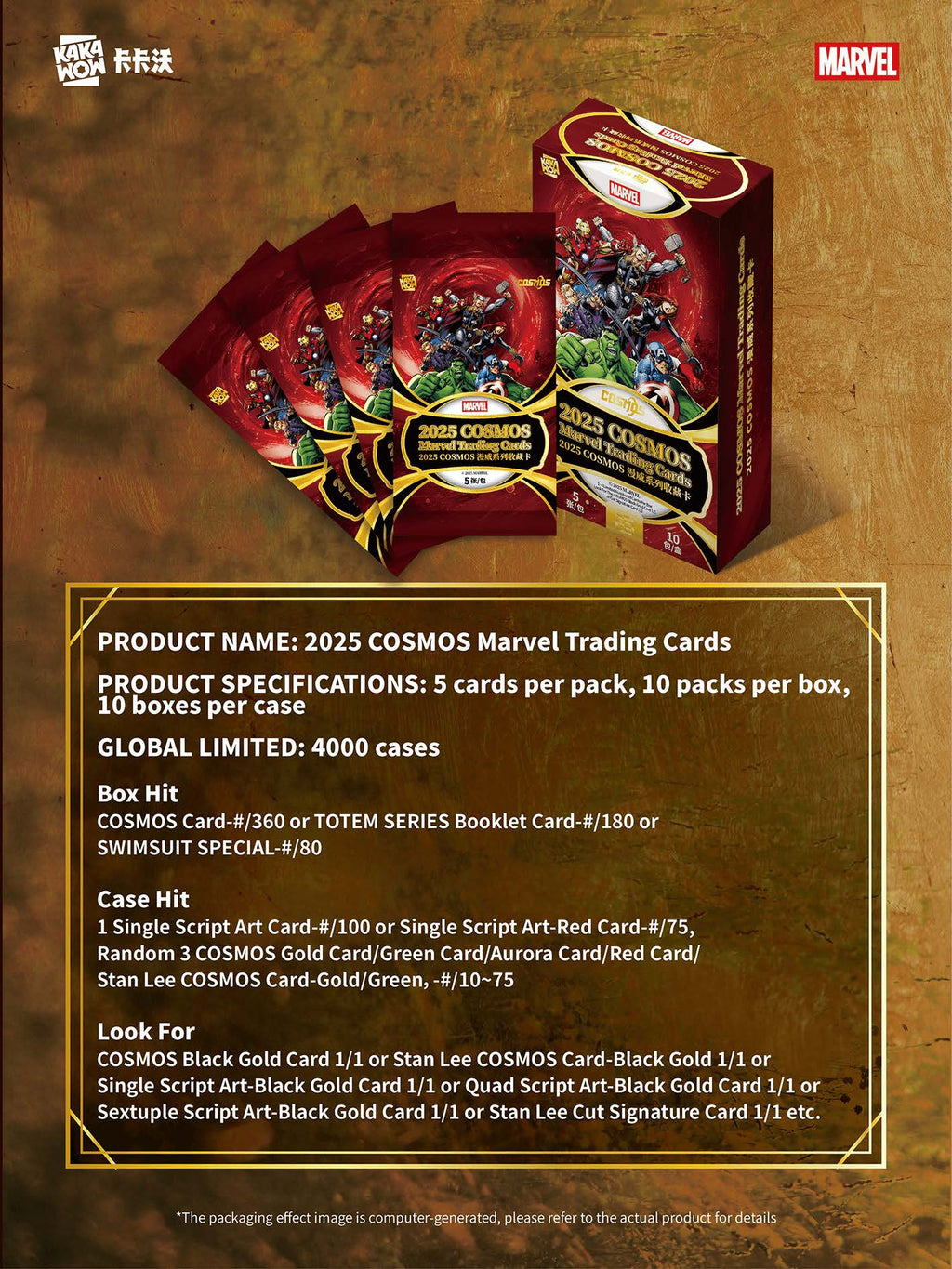 2025 Kakawow Marvel Cosmos Hobby Box (10 Packs)