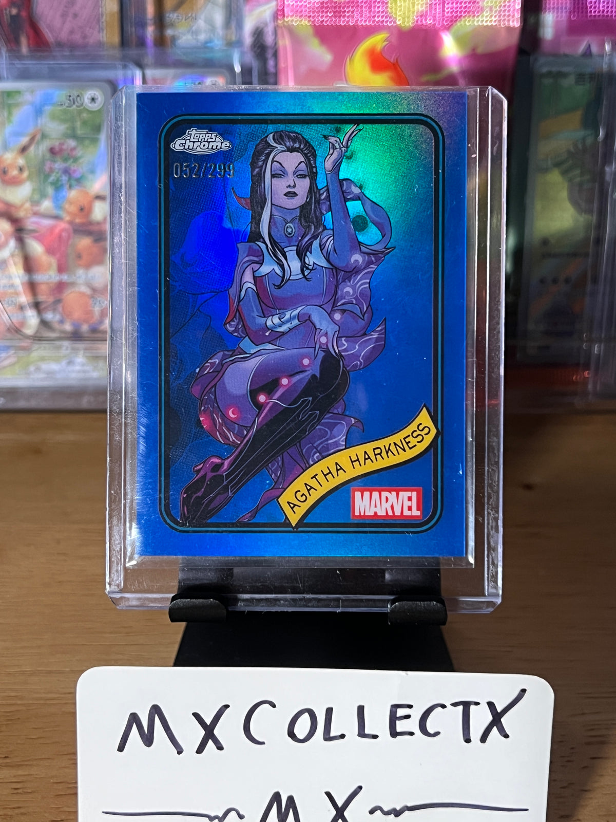 Agatha Harkness #6 Blue Refractor 052/299 - 2025 Marvel Topps Chrome