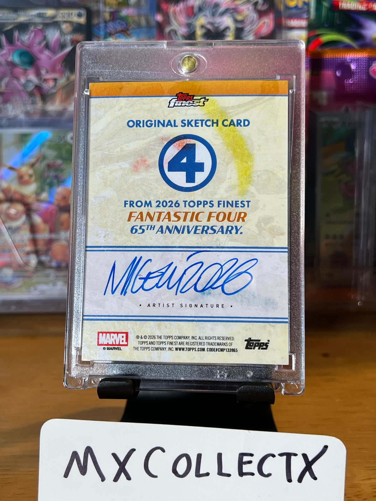 Mister Fantastic  1/1 Artist Sketch - 2026 Topps Finest Fantastic Four