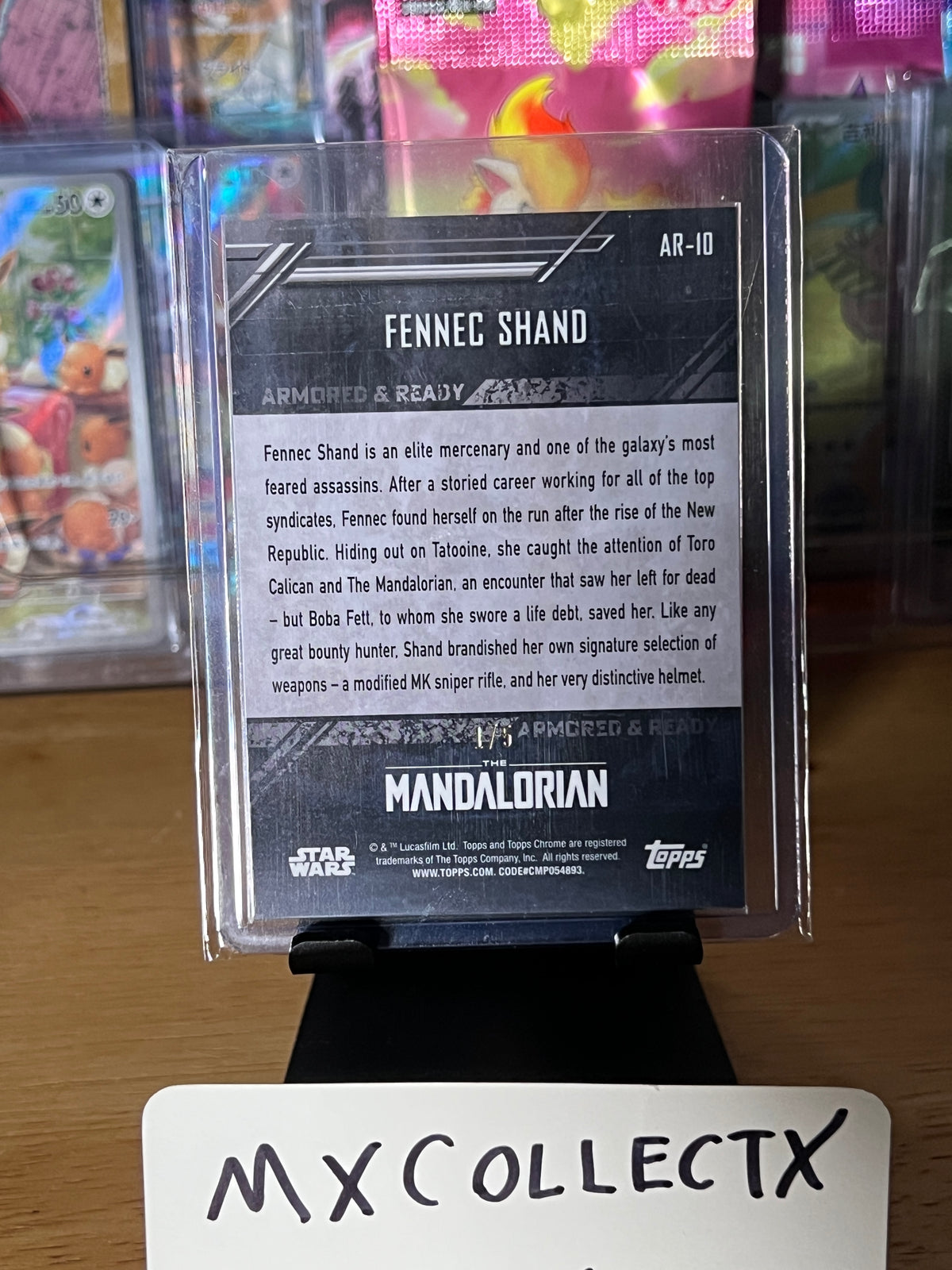 Fennec Shand, Armored & Ready - Alpha 1/5 - #AR-10 - 2022 Topps Chrome Star Wars