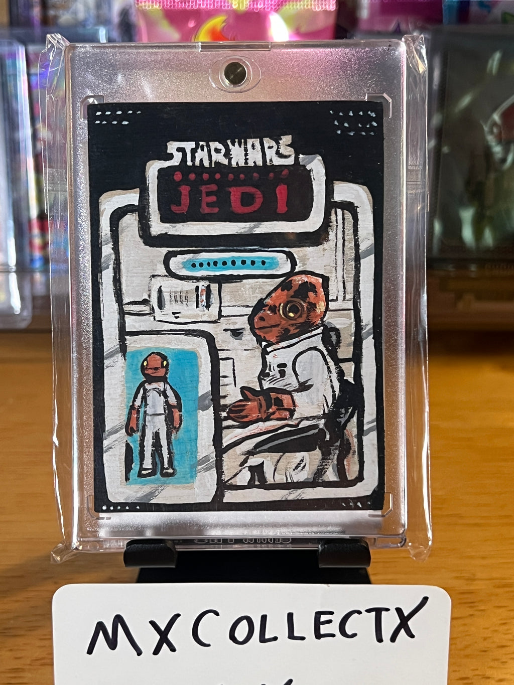 Admiral Ackbar - John Soukup PSC - Star Wars Wood Sketch Card 1/1