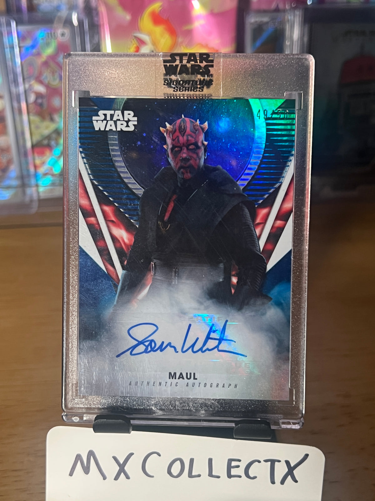Sam Witwer voice of Darth Maul #A-SW 49/50 - 2023 Topps Star Wars Signature Series