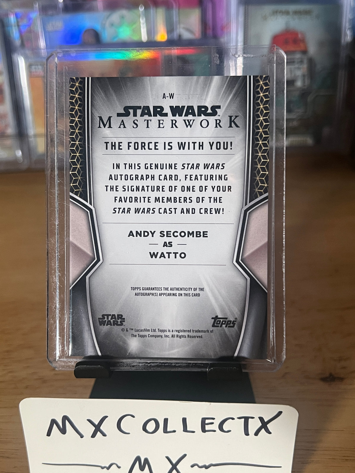 Andy Secombe as Watto #A-W 23/99 - Autograph - 2025 Topps Star Wars Masterwork
