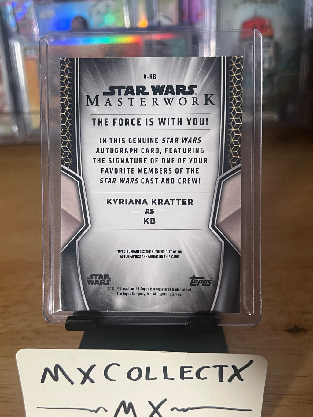 Kyriana Kratter as KB #A-KB 61/99 - Autograph - 2025 Topps Star Wars Masterwork