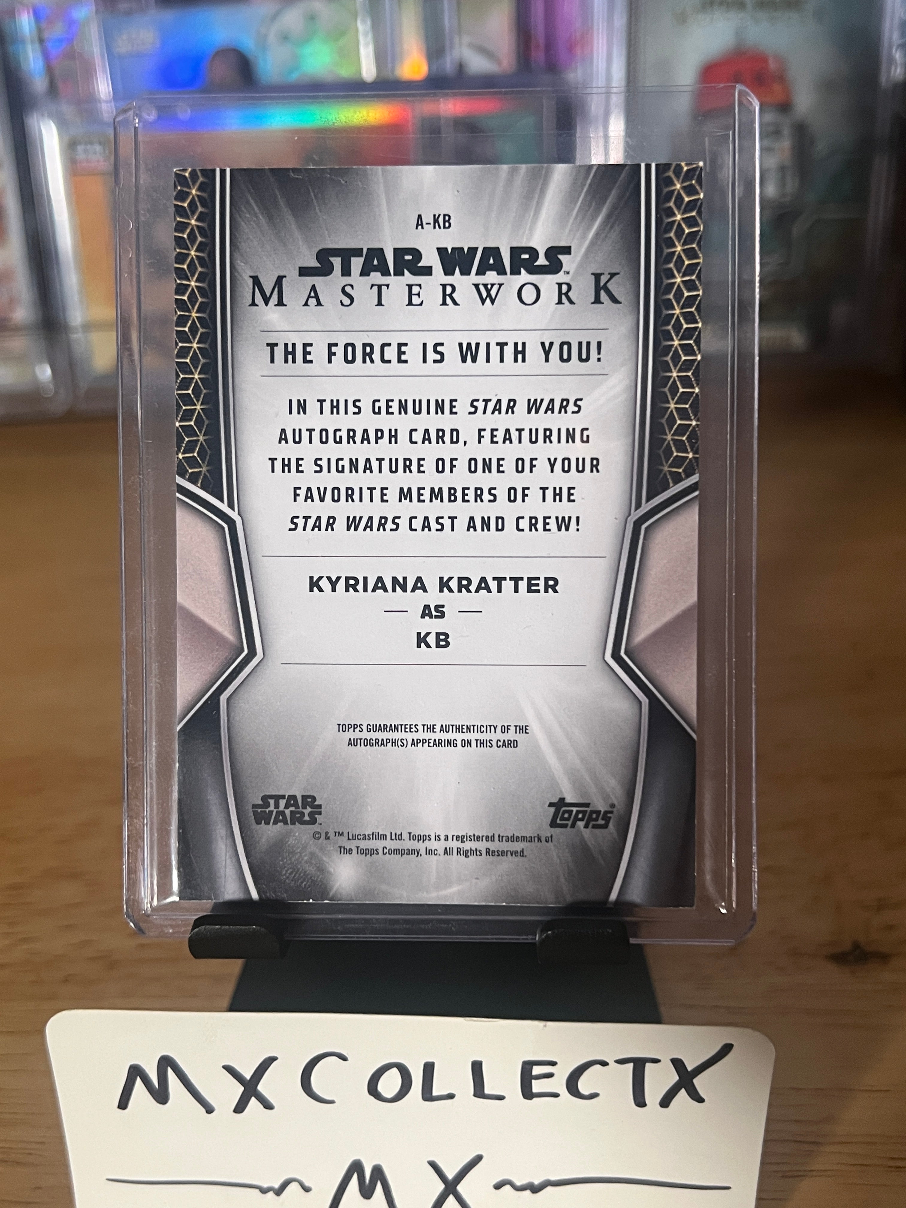 Kyriana Kratter as KB #A-KB 61/99 - Autograph - 2025 Topps Star Wars Masterwork