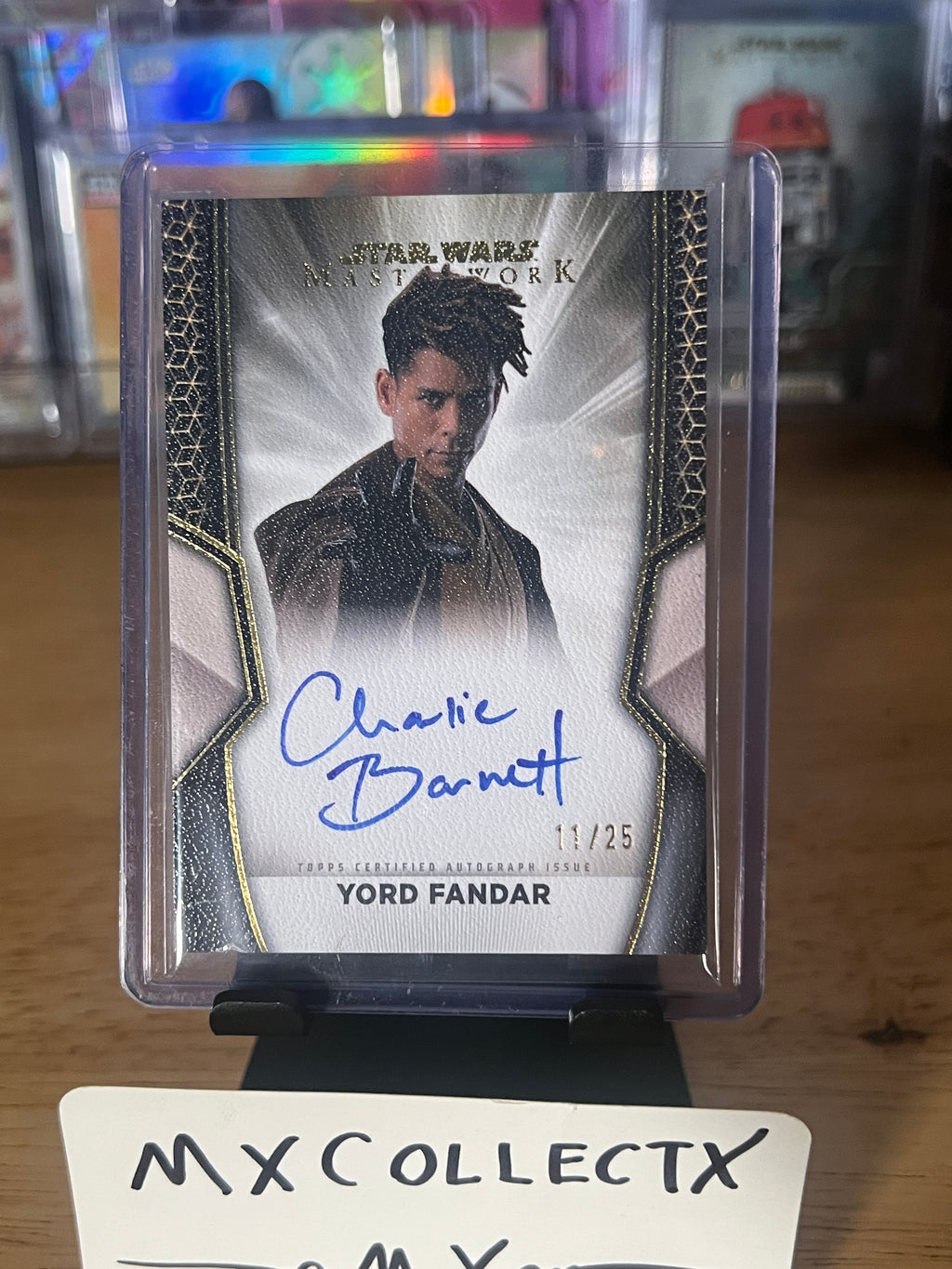 Charlie Barnett as Yord Fandar #A-CB 11/25 - Autograph - 2025 Topps Star Wars Masterwork