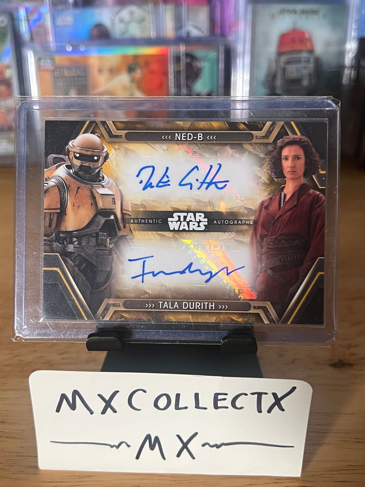 Ned-B & Tala Durith Dual Autograph DA-DI 7/10 - 2023 Topps Star Wars Obi-Wan Kenobi