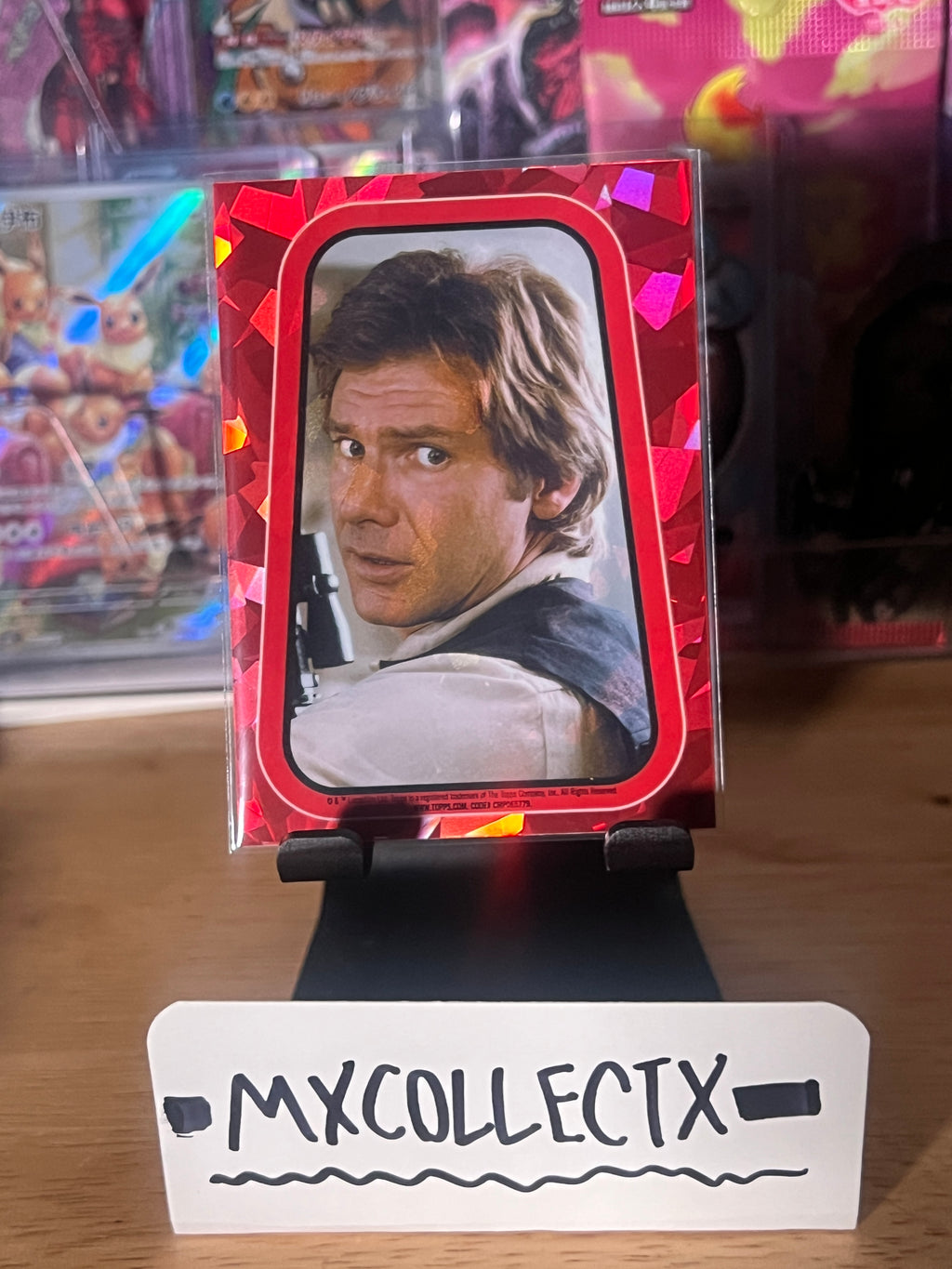Han Solo Red Sticker Reprint Case Hit SP - 2023 Topps Star Wars Chrome Sapphire Return of the Jedi