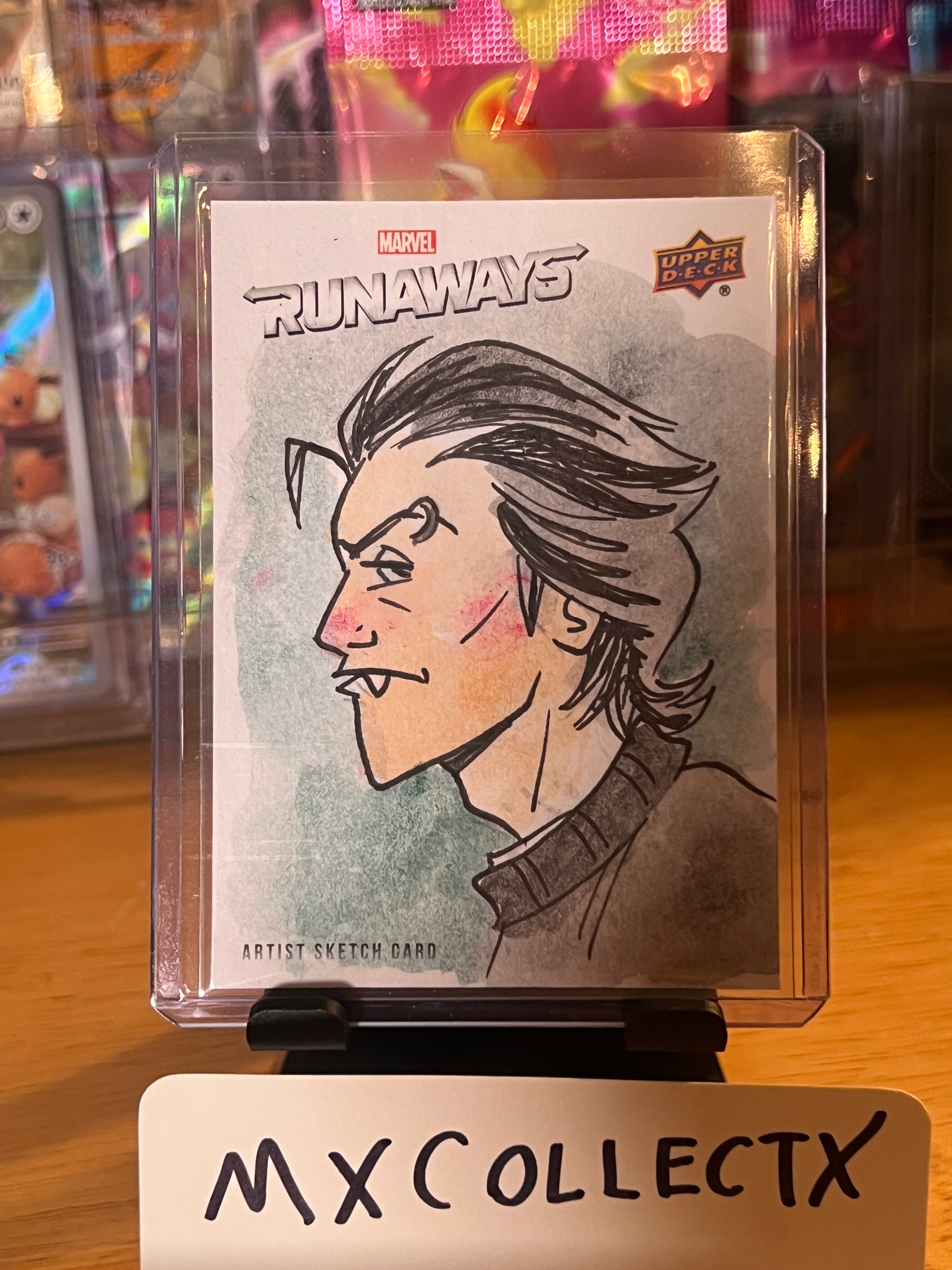 Runaways Sketch Card Kate Carleton -  2020 Upper Deck Marvel Runaways 1/1 Sketch Card