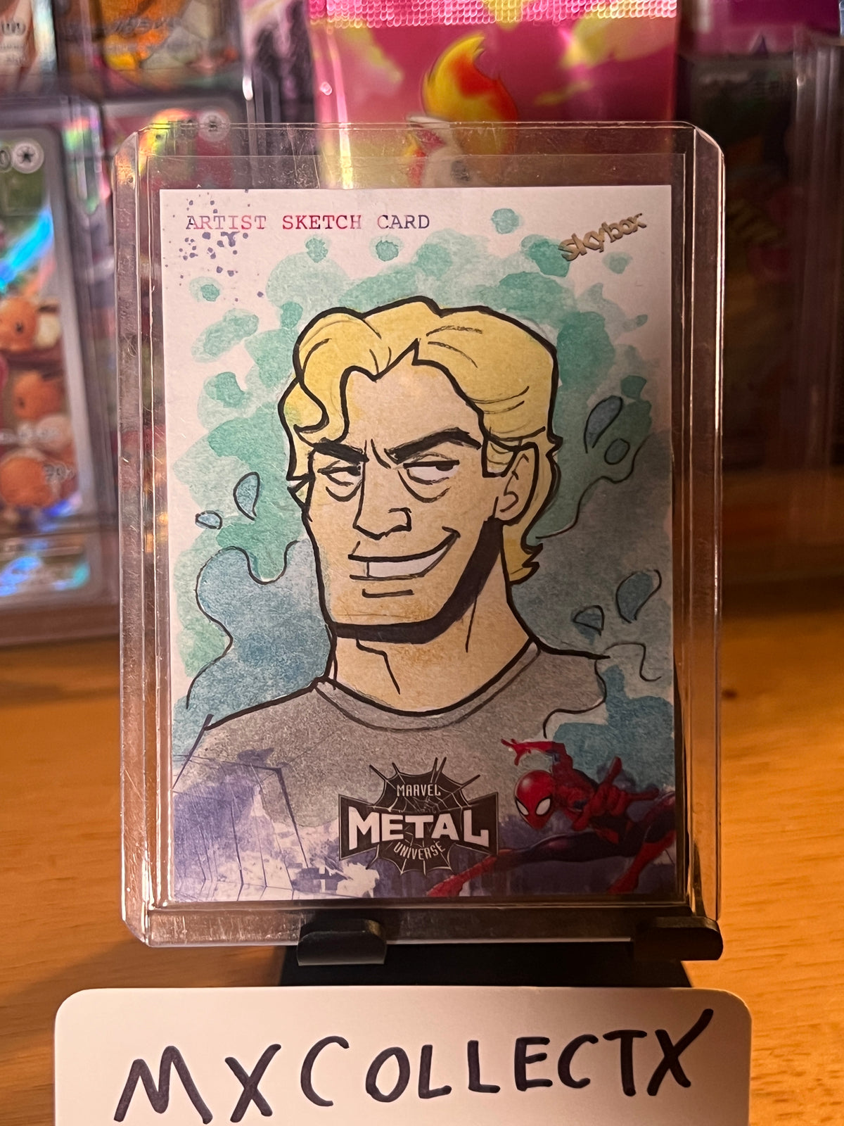 Venom / Eddie Brock by Kate Carleton - Spider-Man Metal Universe 1/1 Sketch Card