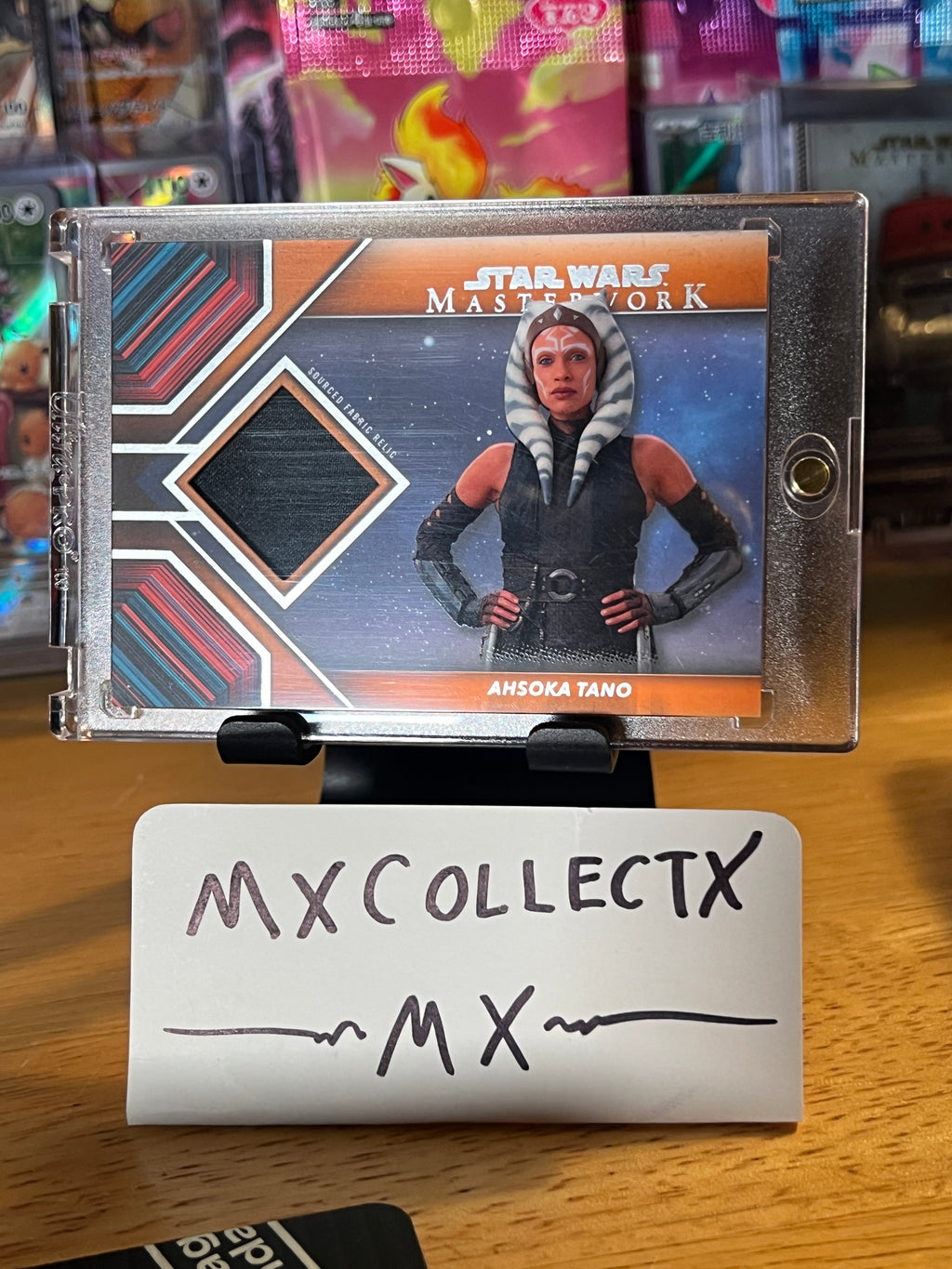 Ahsoka Tano Sourced Fabric Relic #CR-AT 9/10 - 2022 Topps Star Wars Masterwork