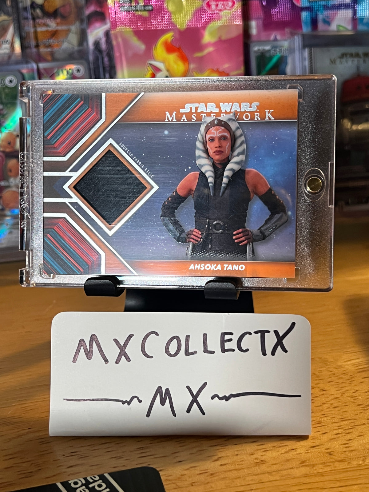 Ahsoka Tano Sourced Fabric Relic #CR-AT 9/10 - 2022 Topps Star Wars Masterwork