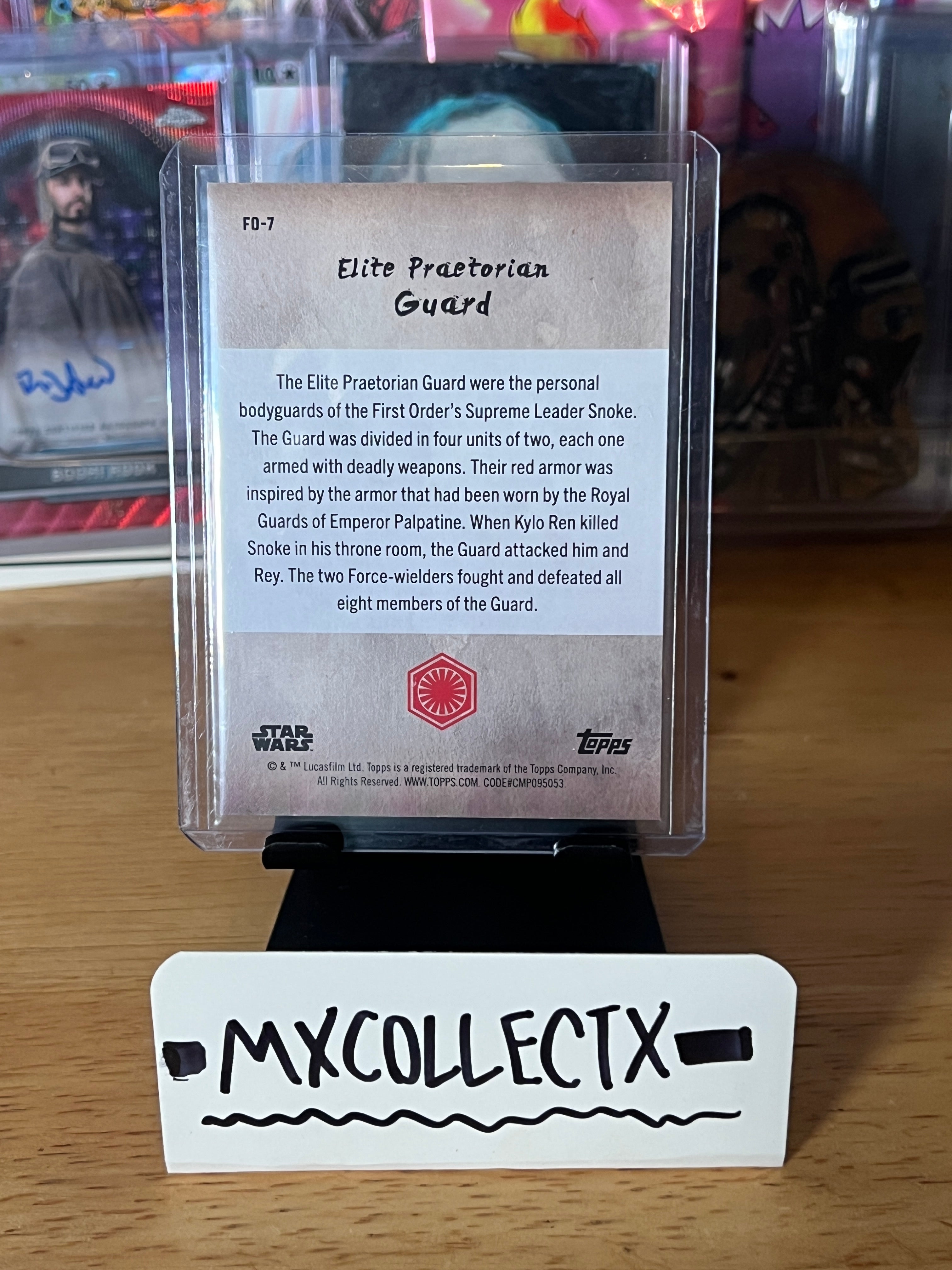 Elite Praetorian Guard Blue #FO-7 19/50 - 2025 Topps Star Wars Meiyo