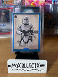 First Order Flametrooper Blue Alpha #FO-9 1/50 - 2025 Topps Star Wars Meiyo