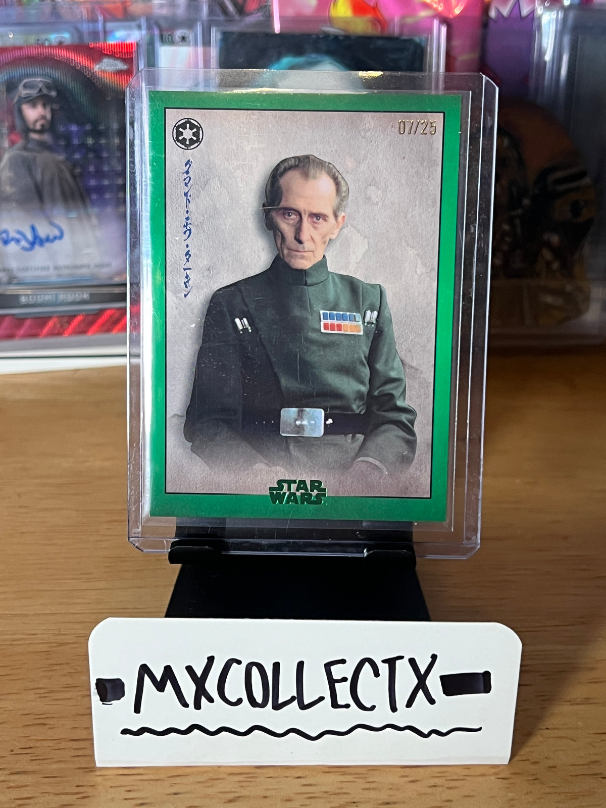 Grand Moff Tarkin Green #GE-11 7/25 - 2025 Topps Star Wars Meiyo