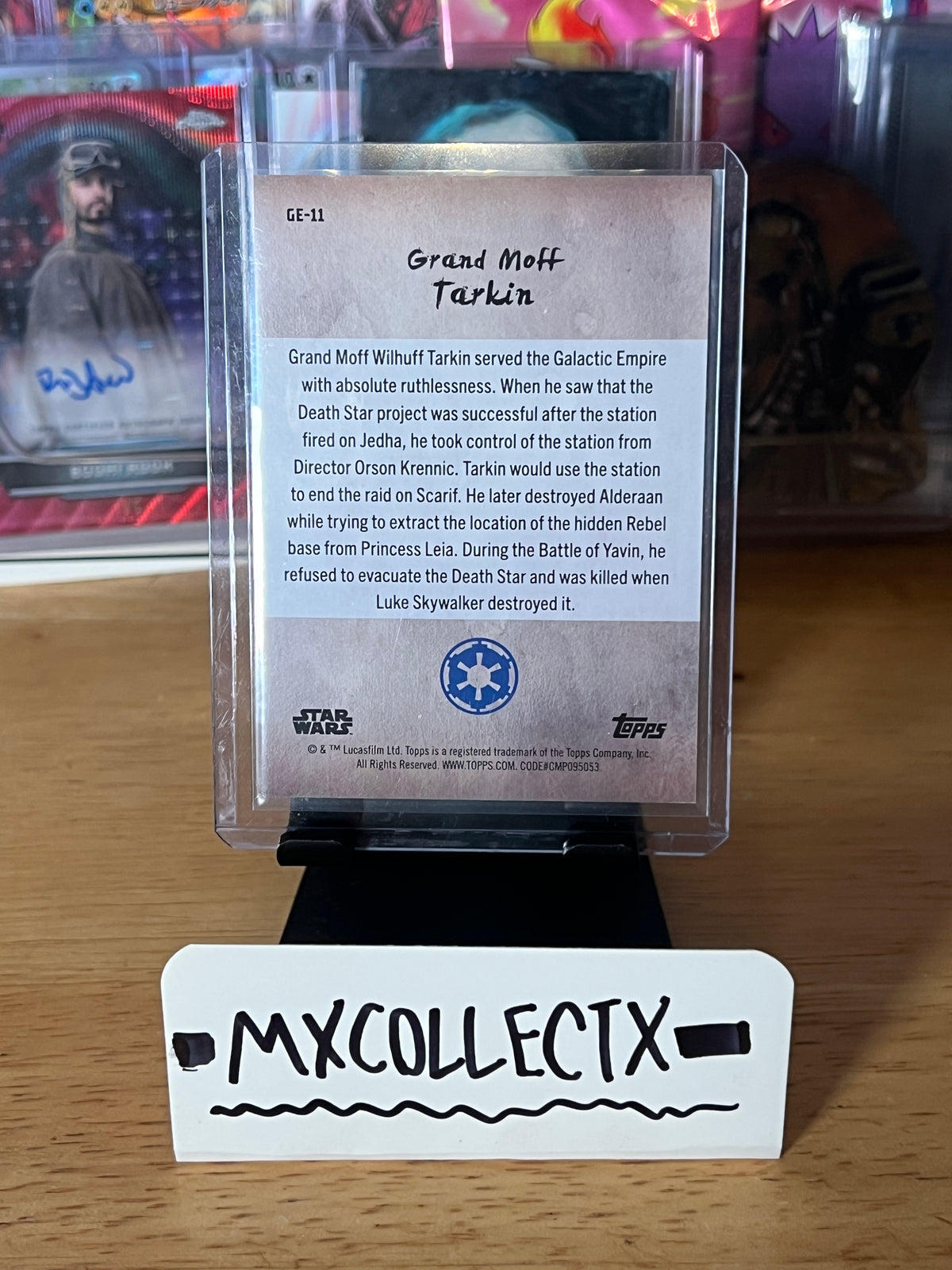 Grand Moff Tarkin Green #GE-11 7/25 - 2025 Topps Star Wars Meiyo