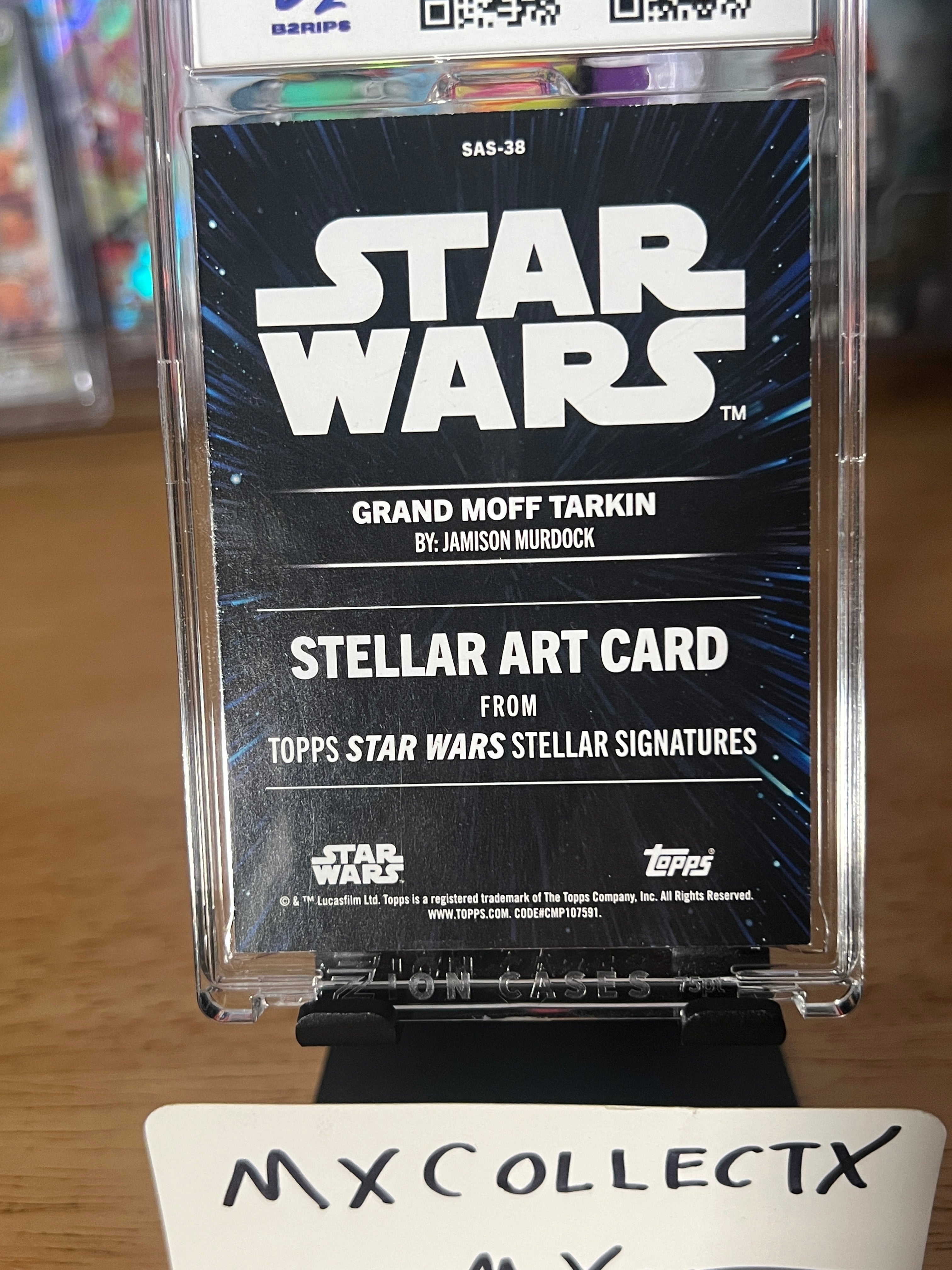 Grand Moff Tarkin Stellar Art Omega #SAS-38 5/5 - 2025 Topps Star Wars Smuggler's Outpost
