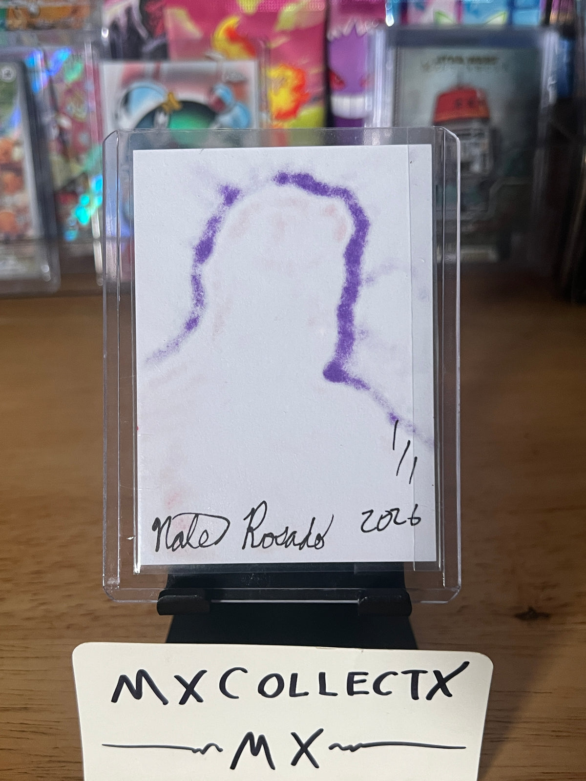 Hellboy Hand Drawn PSC by Nate Rosado - 2026 1/1 Sketch Card