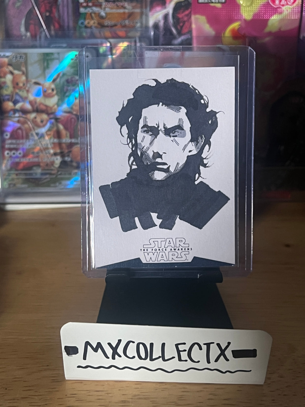 Kylo Ren Sketch by Rob Teranshi - 2015 Topps Star Wars: The Force Awakens Series 1 1/1 Sketch Card