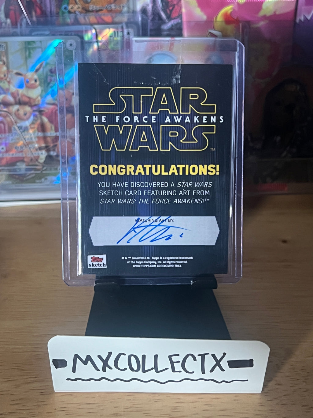 Kylo Ren Sketch by Rob Teranshi - 2015 Topps Star Wars: The Force Awakens Series 1 1/1 Sketch Card