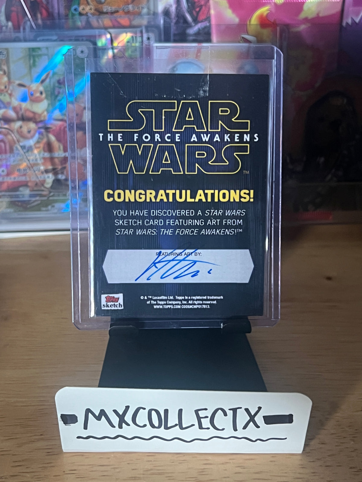Kylo Ren Sketch by Rob Teranshi - 2015 Topps Star Wars: The Force Awakens Series 1 1/1 Sketch Card