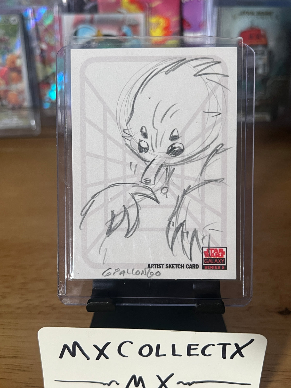 Muftak Sketch by Zack Giallongo - 2010 Topps Star Wars Galaxy Series 5 1/1 Sketch Card