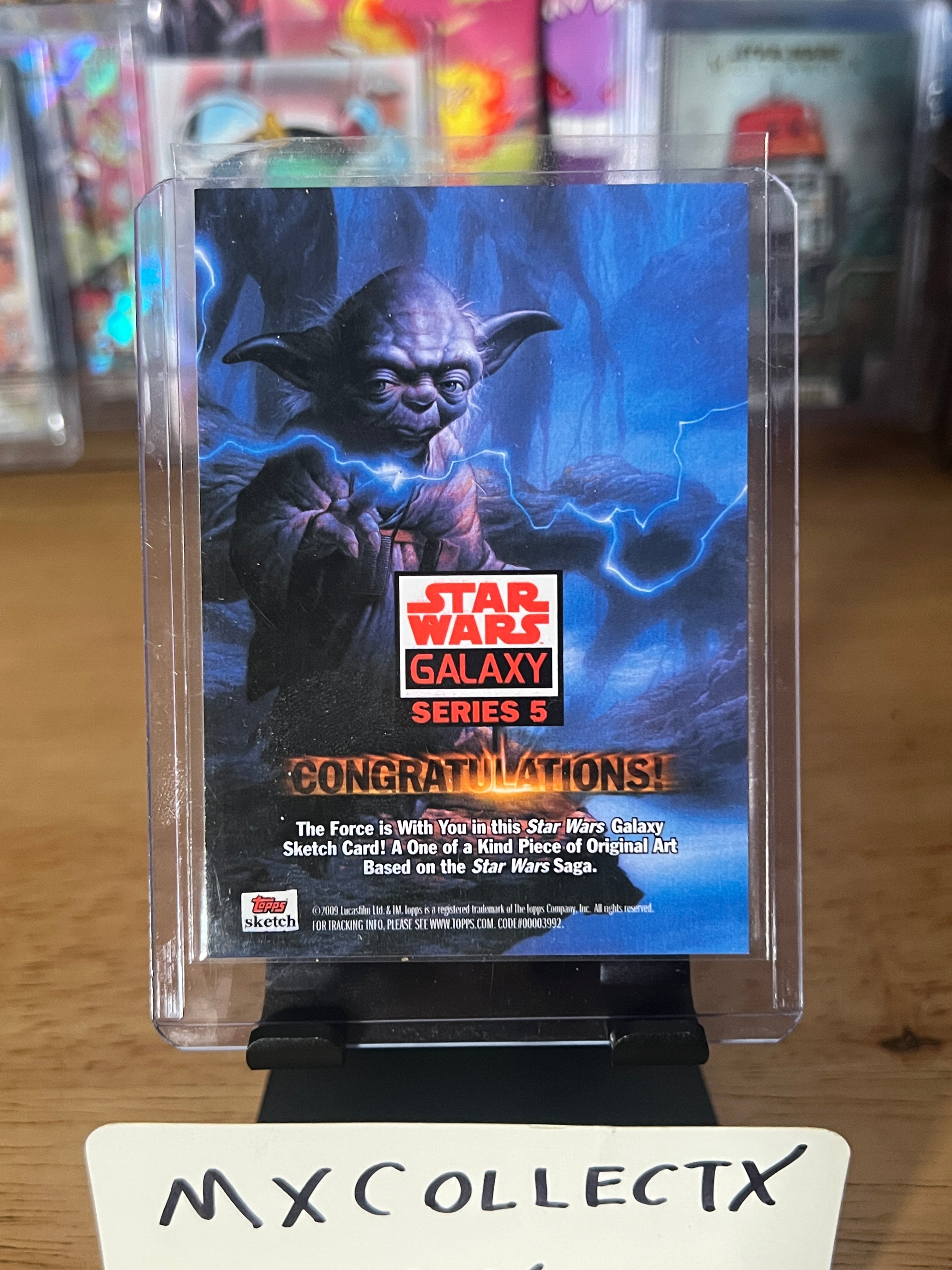 Muftak Sketch by Zack Giallongo - 2010 Topps Star Wars Galaxy Series 5 1/1 Sketch Card
