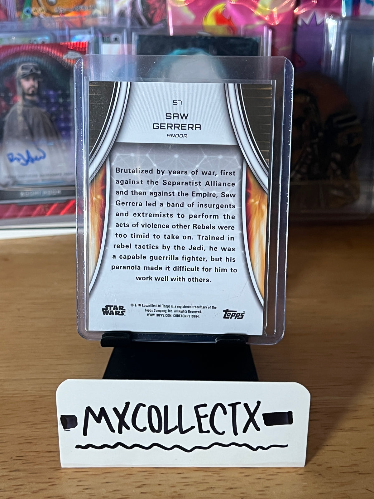 Saw Gerrera Purple #57 27/50 - 2025 Topps Star Wars Masterwork