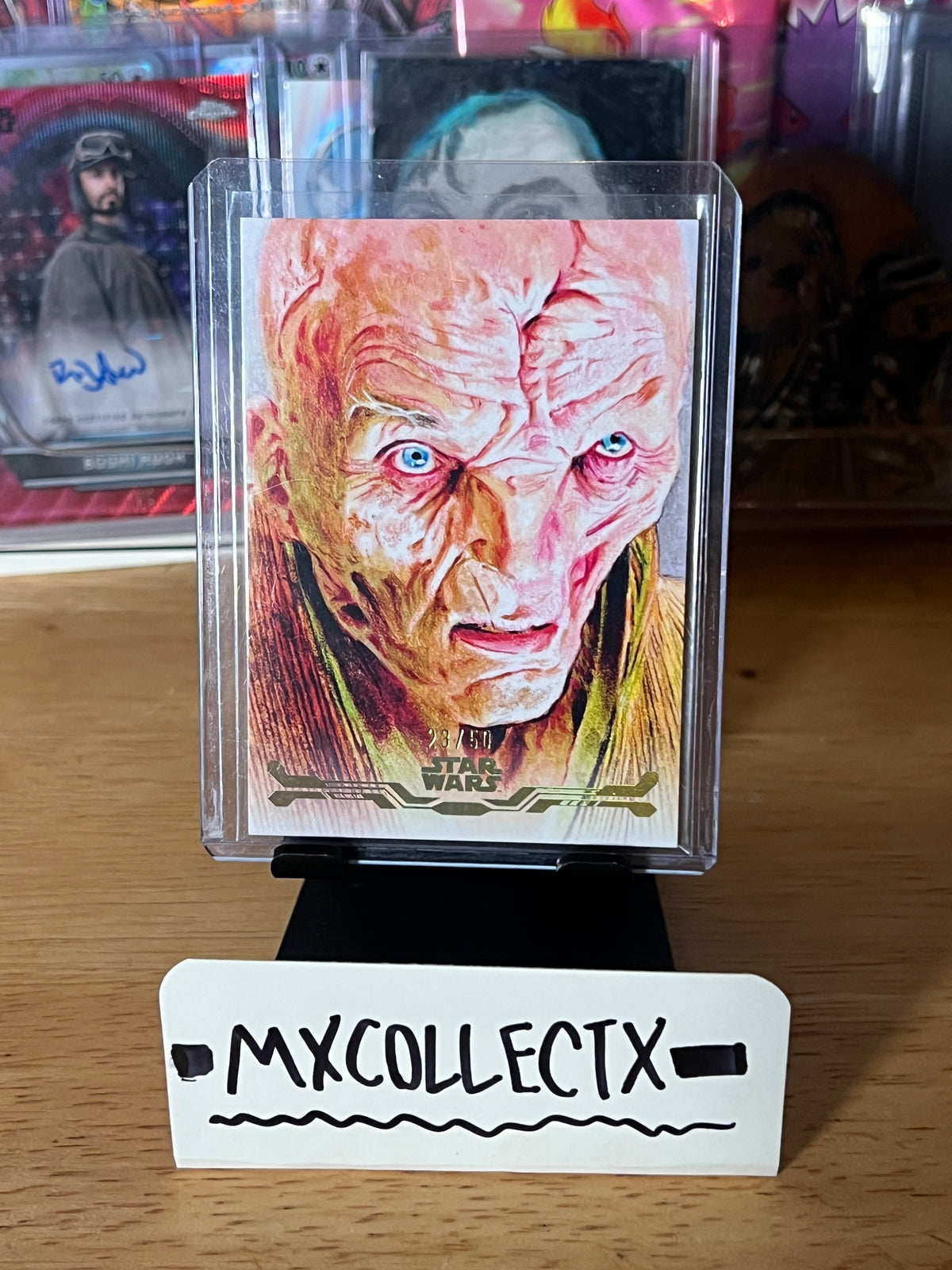 Supreme Leader Snoke Stellar Art #SAS-90 23/50 - 2025 Topps Star Wars Smuggler's Outpost