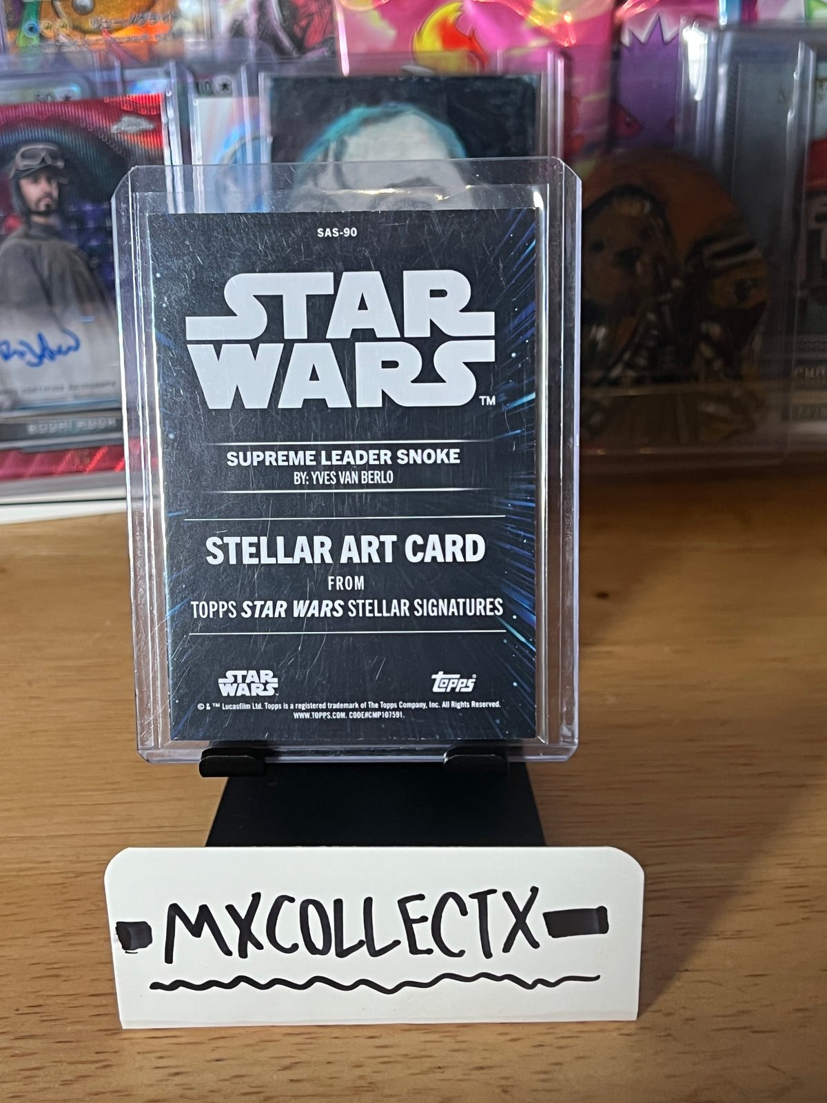 Supreme Leader Snoke Stellar Art #SAS-90 23/50 - 2025 Topps Star Wars Smuggler's Outpost