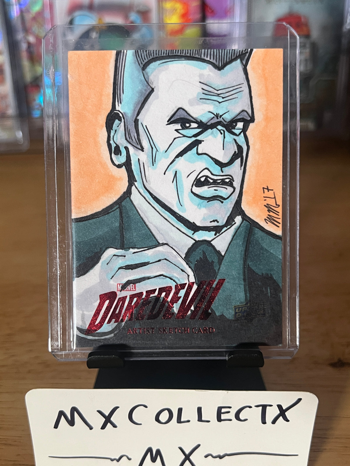 Tombstone Sketch by Matt Blairstone - 2018 Upper Deck Daredevil Season 1 & 2 1/1 Sketch Card